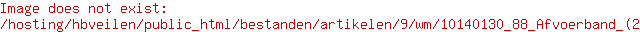 Afvoerband