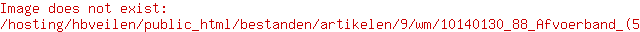 Afvoerband
