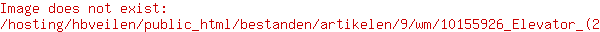 Opvoerband/ Elevator