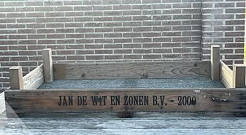 houten gaasbakken hoge poot