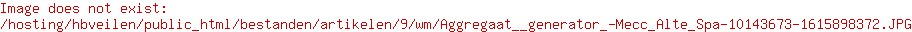 Aggregaat / generator 