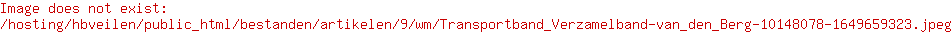 Transportband/ Verzamelband