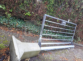 Poort met loopdeur