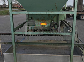 Zandbunker met rollenbaan