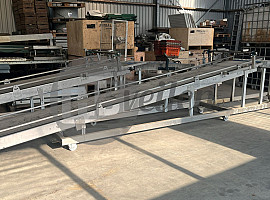 Transportband met rollenbaan