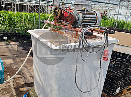 Spuittank met haspel