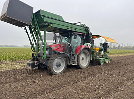 Plantdak met voorlader