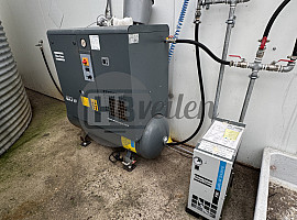 Compressor met luchtdroger 