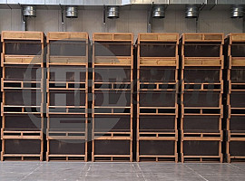 Droogwand, 1 breed, 6 hoog