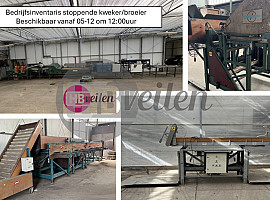 Bedrijfsinventaris stoppende kweker/broeier in verkoop
