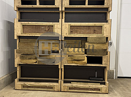 Droogwanden, 1 breed, 4 hoog