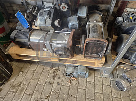 Partij pompen, elektromotoren