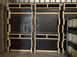 Droogwand, 2 breed, 4 hoog