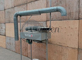 Mobiele afzuiger