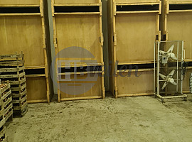 Droogwand, 1 breed, 4 hoog