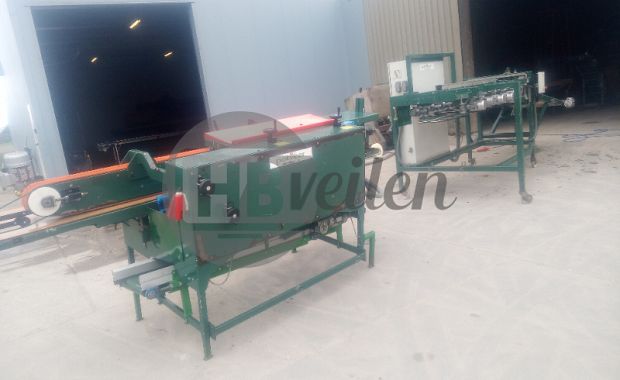 Ontbolmachine met verenkelaar