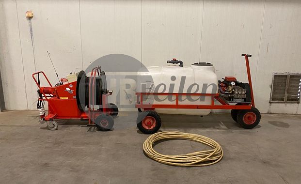 Spuitwagen met haspel