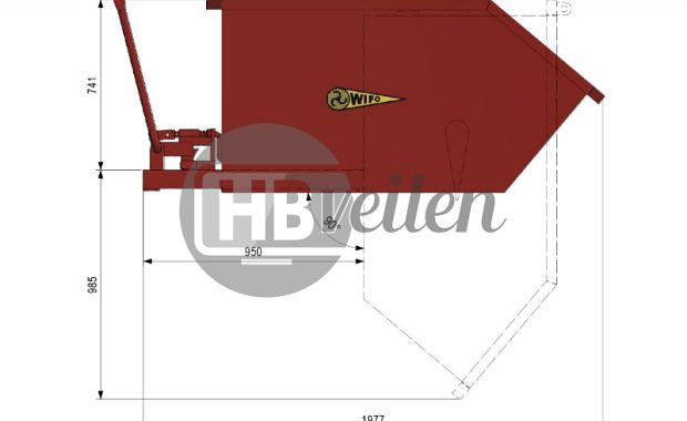 Kantelcontainer (op vorken) NIEUW