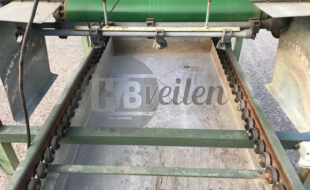Zandbunker met rollenbaan