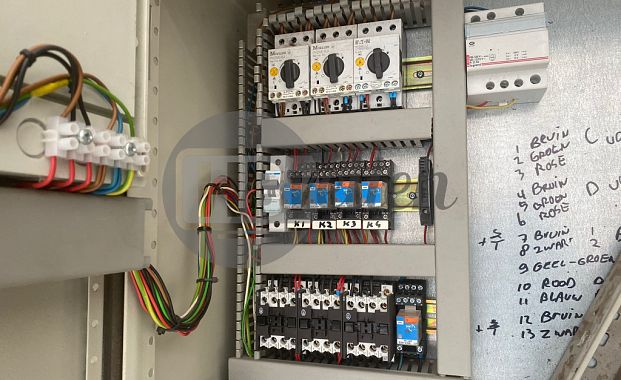 Ventilatoren met regelkast
