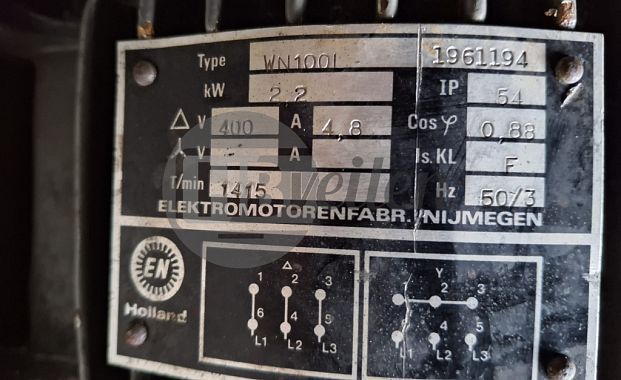 Motor met vertragingskast