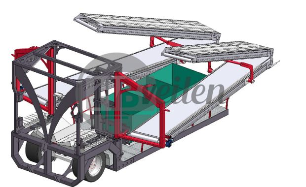 Oogstwagen voor bloemen 