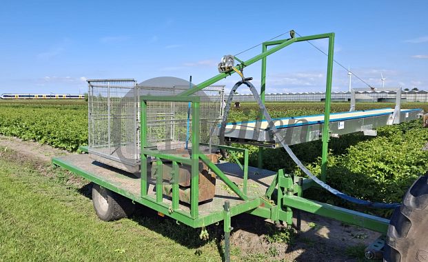 Oogstwagen met oogstband