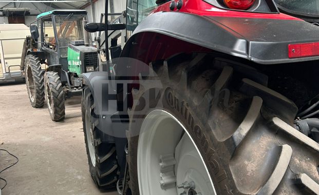 Tractor met voorlader