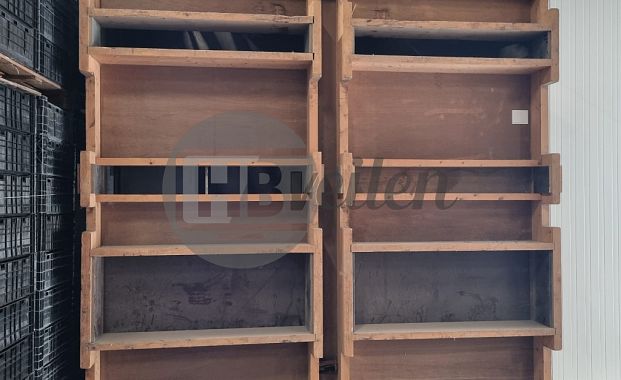 Droogwand, 2 breed, 4 hoog