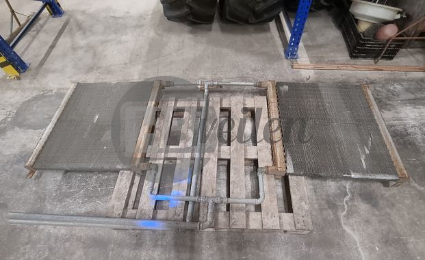 Droogwand, 2 breed, 4 hoog