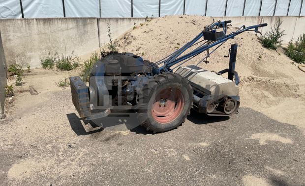 Tractor met hakselaar