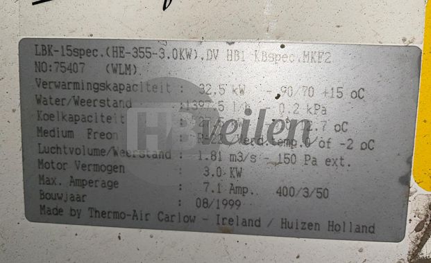 Ventilatie units / Klimaatkasten