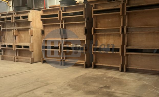 Droogwand, 2 breed, 4 hoog