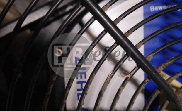 Gelijkstroom ventilator met heaterblok