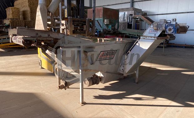 Spoelmachine kluitenscheider