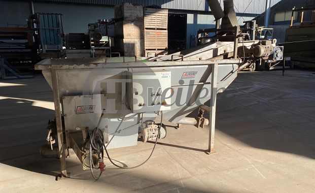 Spoelmachine kluitenscheider