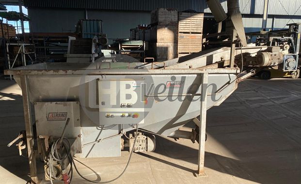 Spoelmachine kluitenscheider