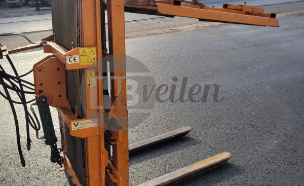 Hefmast met kistenklem