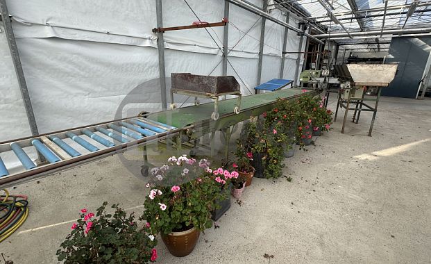 Duwband met rollenbaan