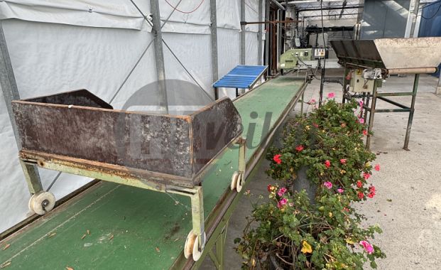 Duwband met rollenbaan