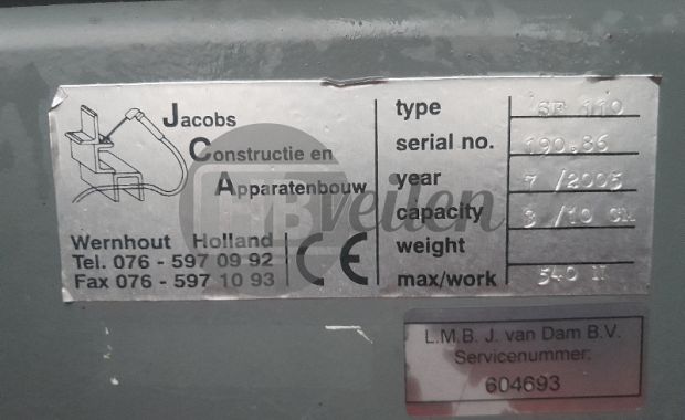 Sleuvenfrees / Plantmachine