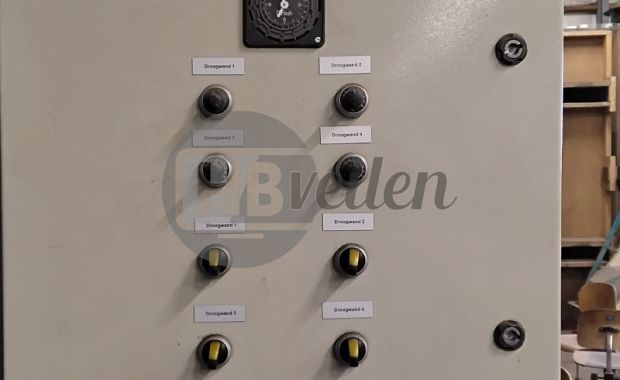 Droogwand, 2 breed, 4 hoog