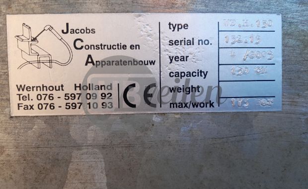 Wiedeg met hefinrichting