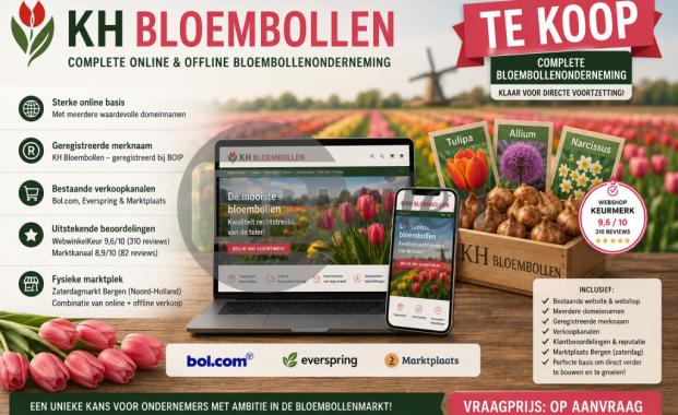 Complete online & offline bloembollenonderneming – KH Bloembollen