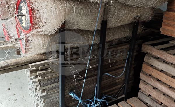 Houten paaltjes